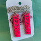 Hot Pink Yeehaw Earrings