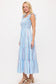 Blue Floral Boho Dress