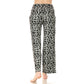 Black & Grey Leopard Print PJ Pants