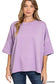 Scuba Round Neck Top - Lavender