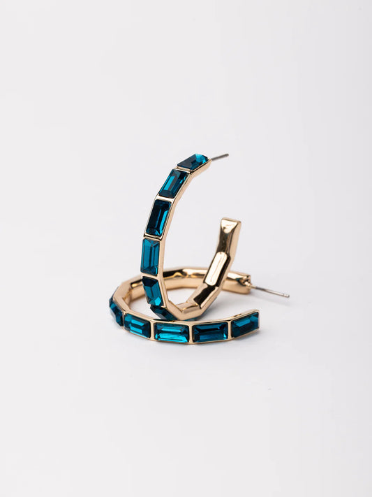 Teal Medium Hoop