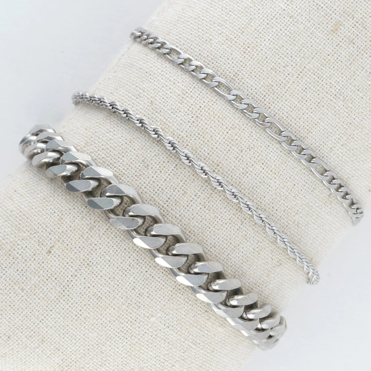 Silver Chunky Fargo Bracelet
