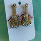 Gold Guitar Earrings