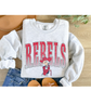 Vintage rebels crewneck graphic sweatshirt