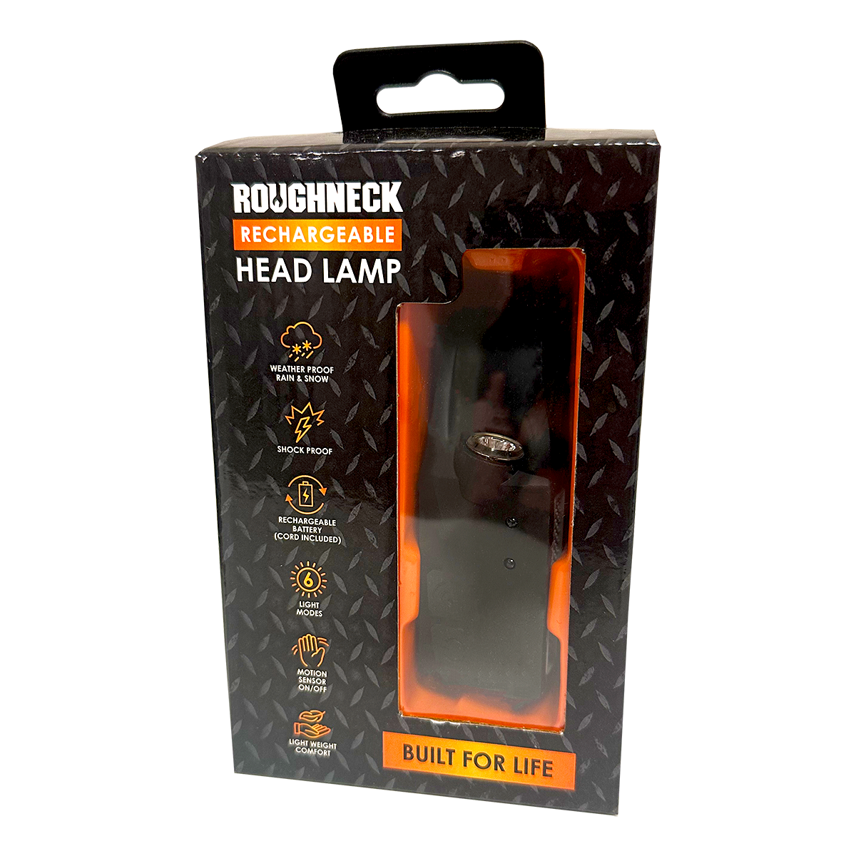 Roughneck Rechargable Headlamp Flashlight - 4/Display: Wholesale Price