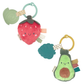 Itzy Pal™ Plush + Teether: Strawberry