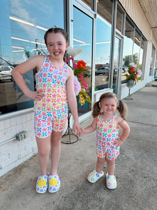 Kids Floral Daze Tank Top Pajama Set