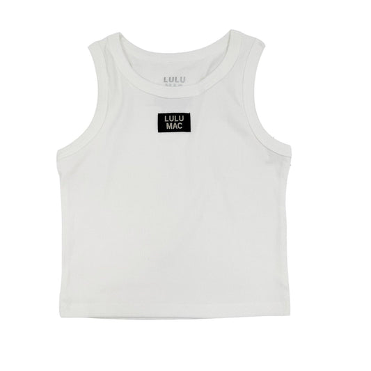 LULU MAC SOLID TANK TOPS : WHITE