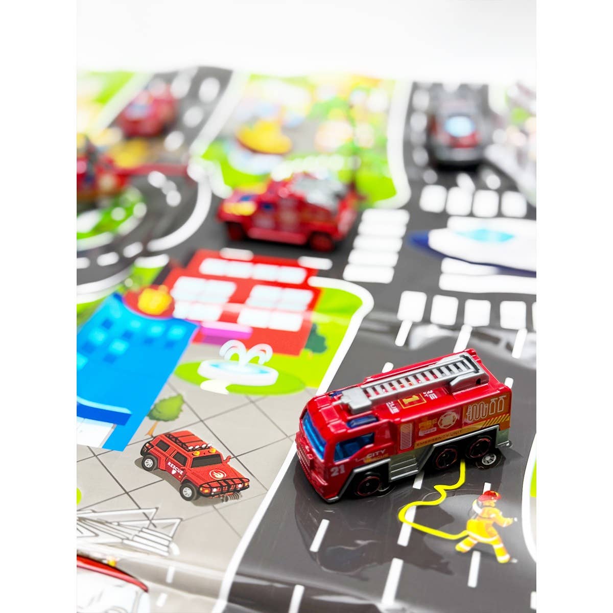 Kids Metal Alloy Cars Fire Truck Series Toys