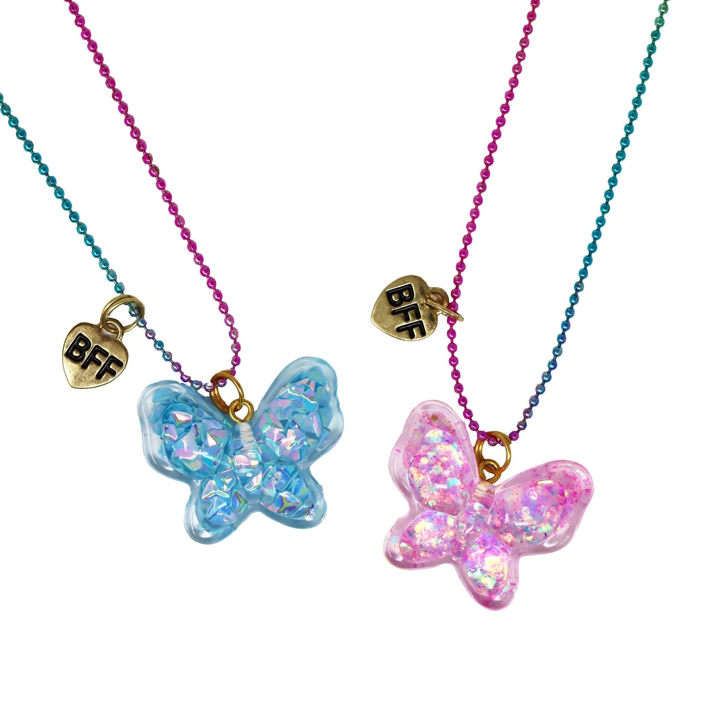 BFF Twinkle Butterfly Necklace Set