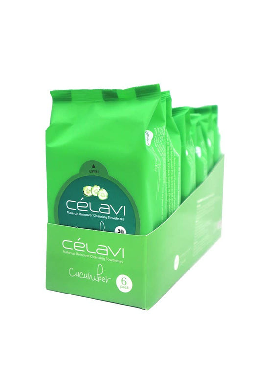 Celavi MT004 Makeup Cleansing Towelette Cucumber - 6pc