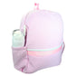 Pink Seersucker Medium Backpack w/ Pocket | Mint