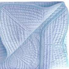 Baby Quilt Blanket Monogram: Baby Blue
