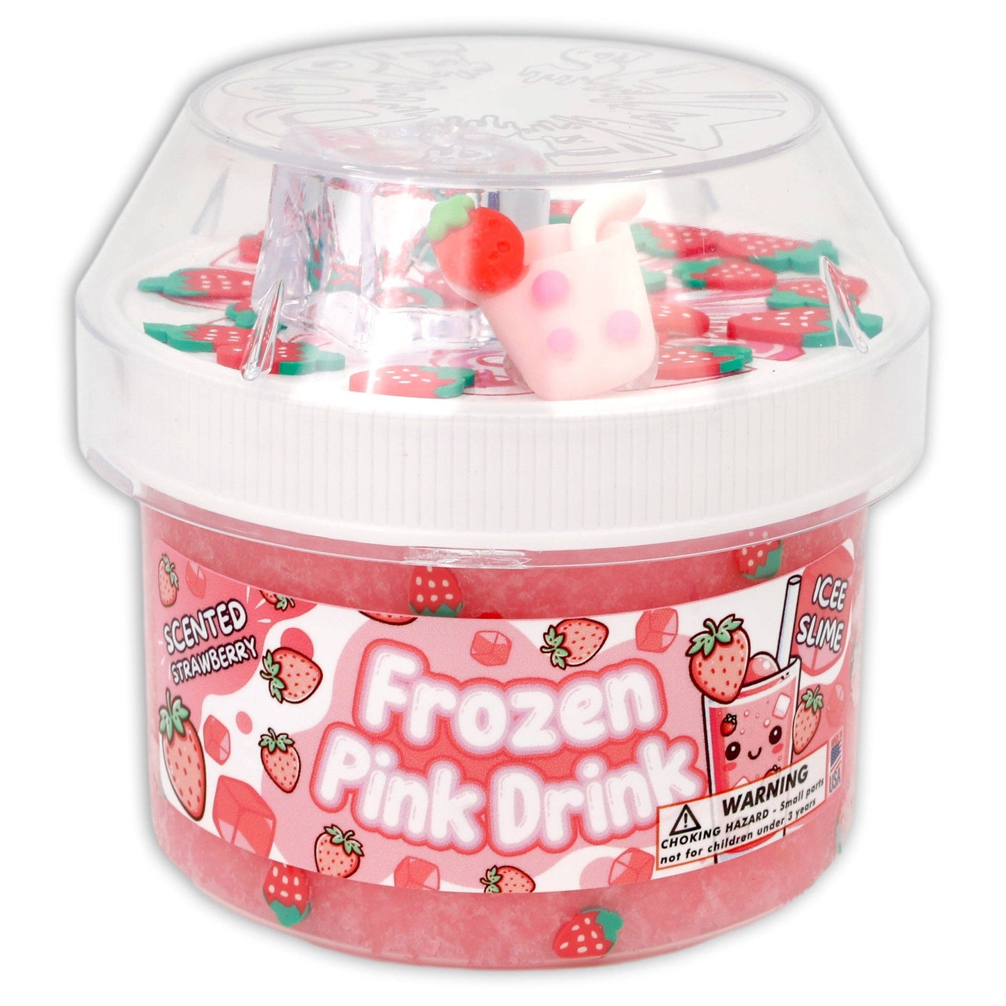 Frozen Pink Drink -  Icee Textured Slime