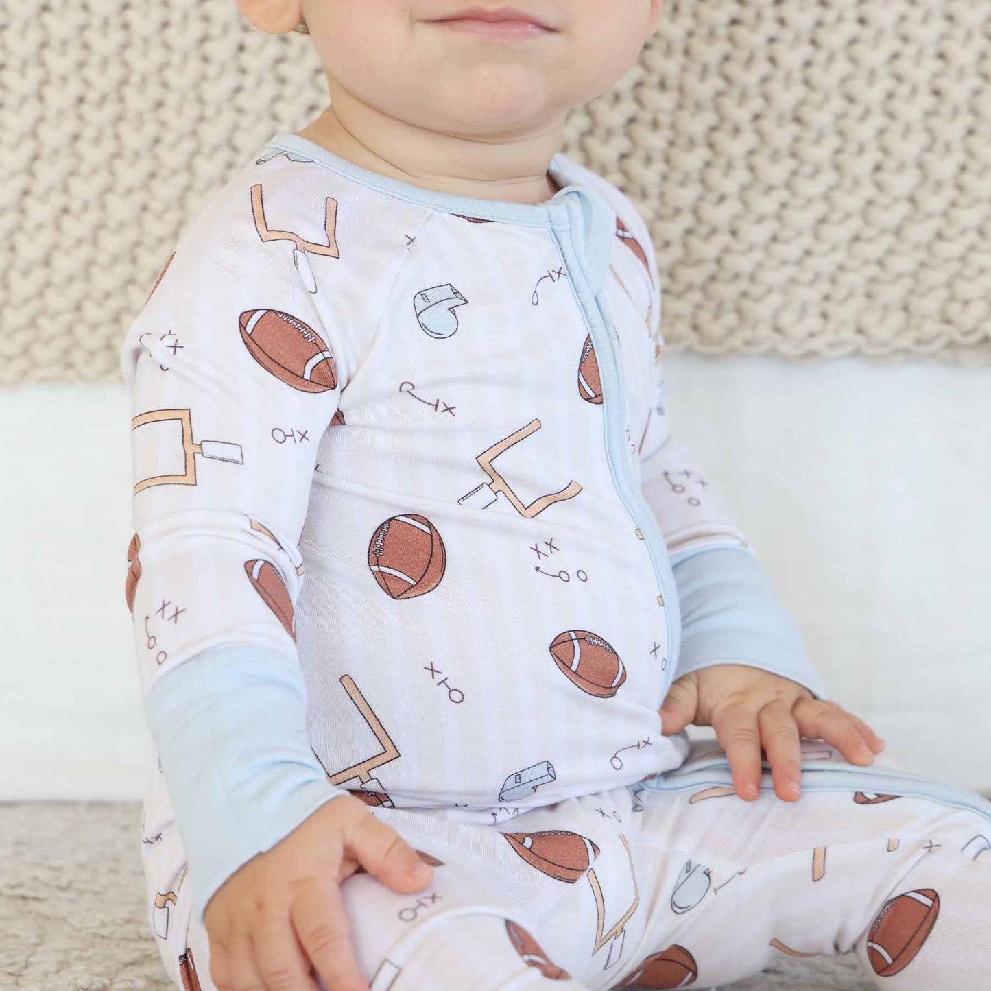 Tiny Touchdowns Convertible Zip Romper