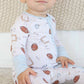 Tiny Touchdowns Convertible Zip Romper
