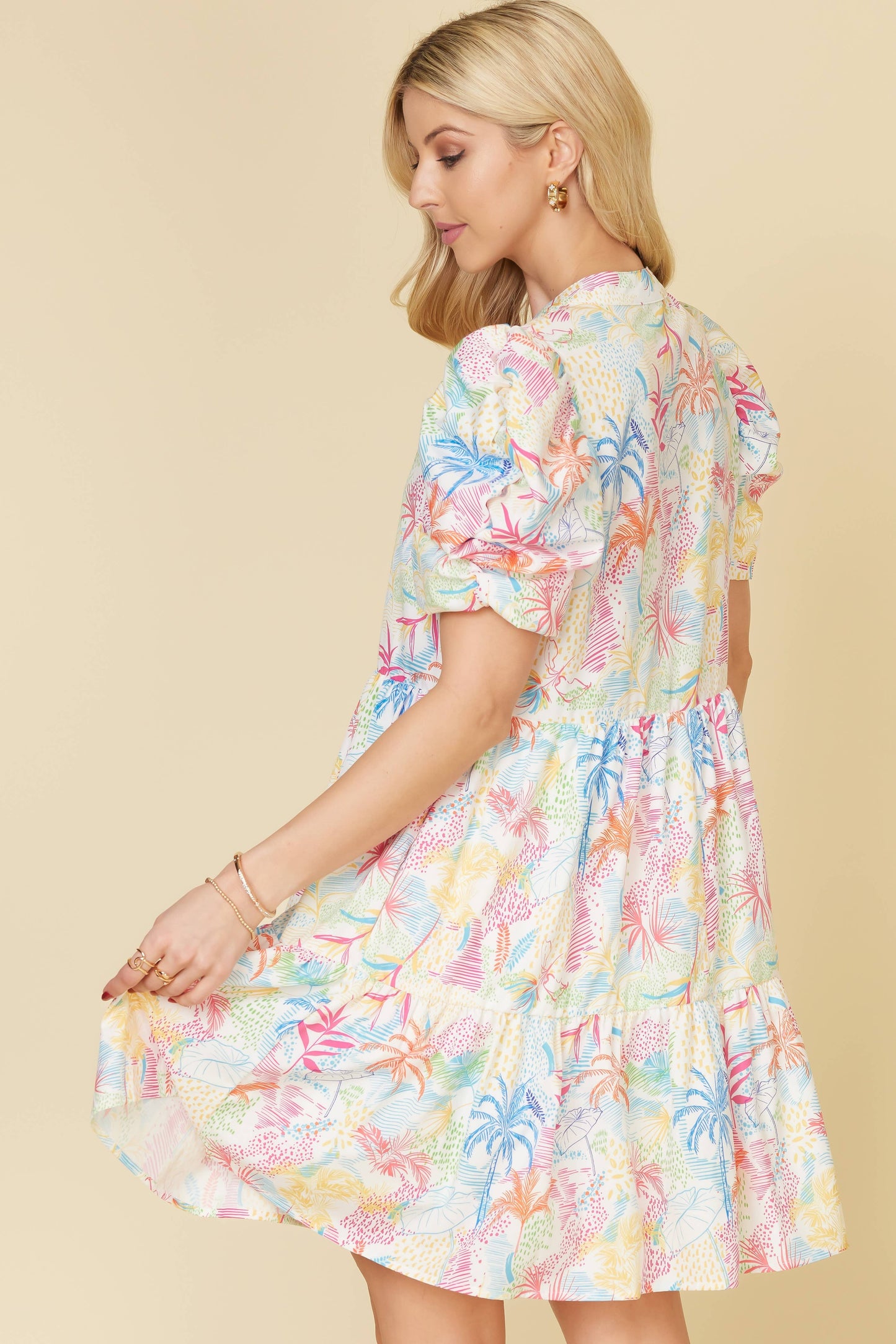 Tropical Patterned Dress