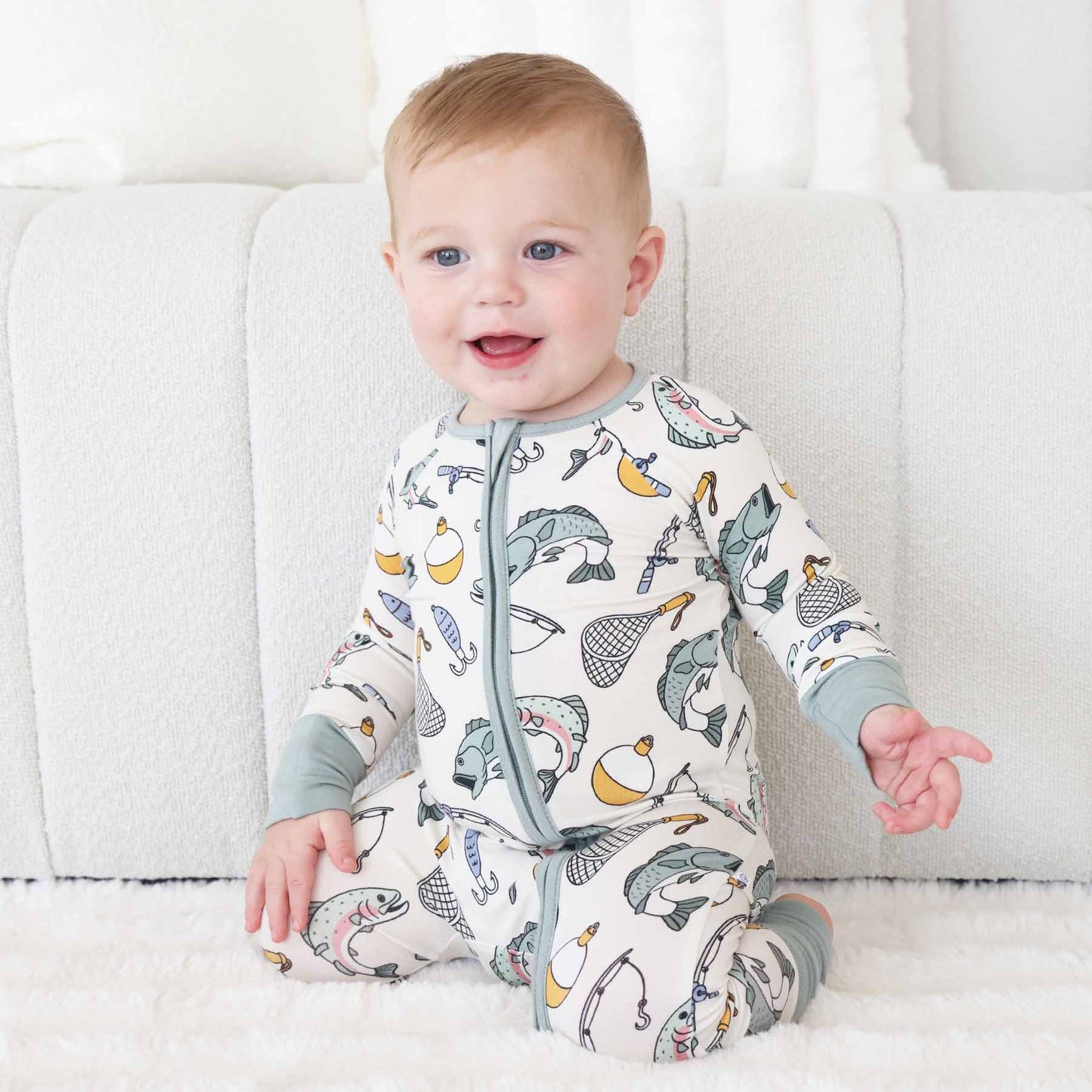 Catch of the Day Convertible Zip Romper