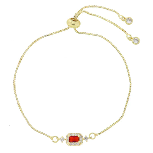 My Month Is Gold 18K Mini Crystal Birthstone Bracelet