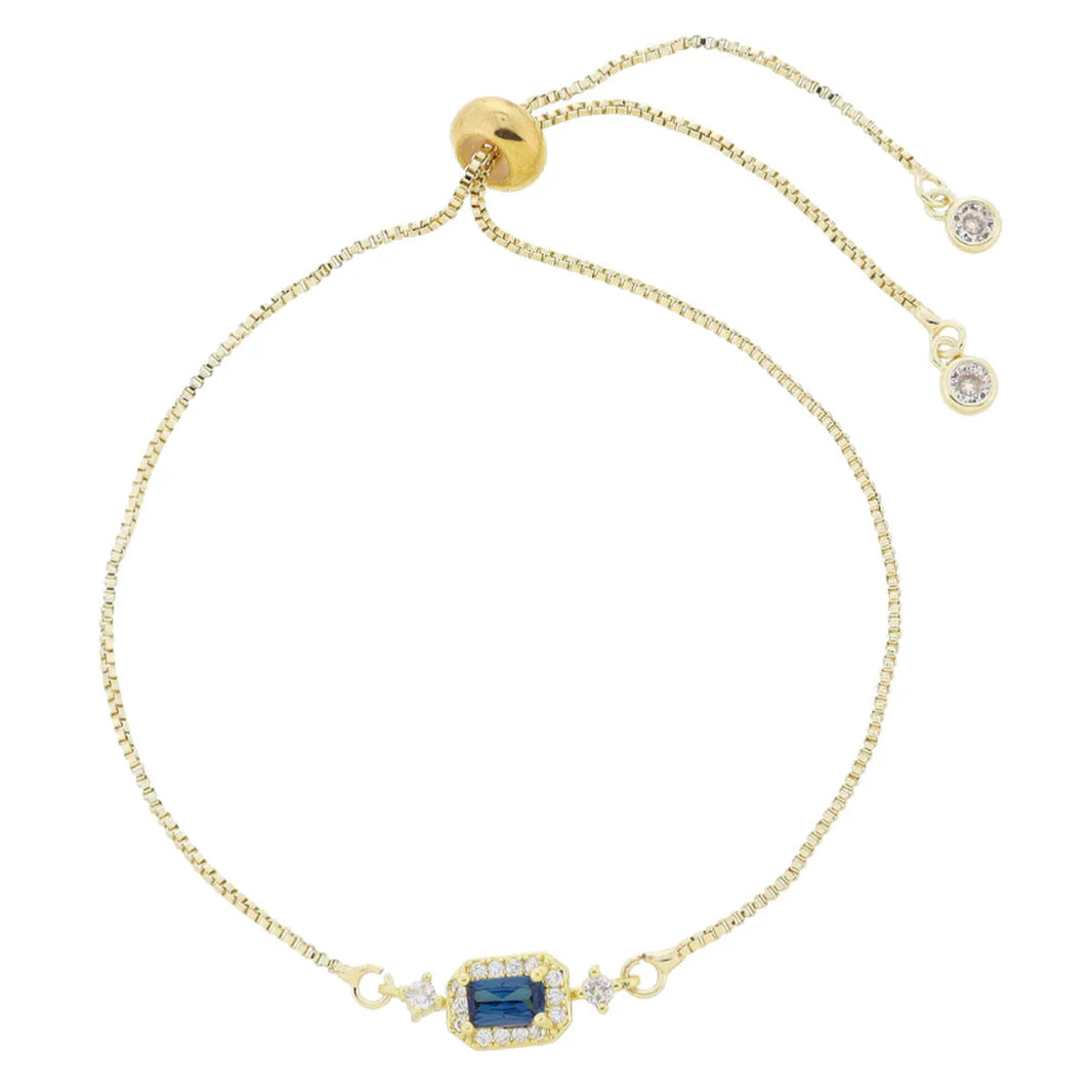 My Month Is Gold 18K Mini Crystal Birthstone Bracelet