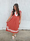 Linen + Cotton Midi Dress