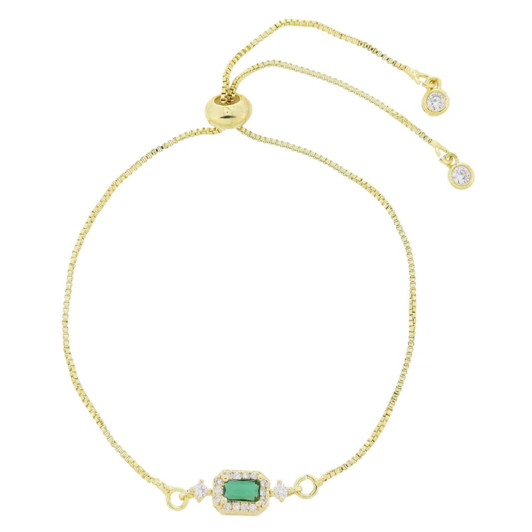 My Month Is Gold 18K Mini Crystal Birthstone Bracelet