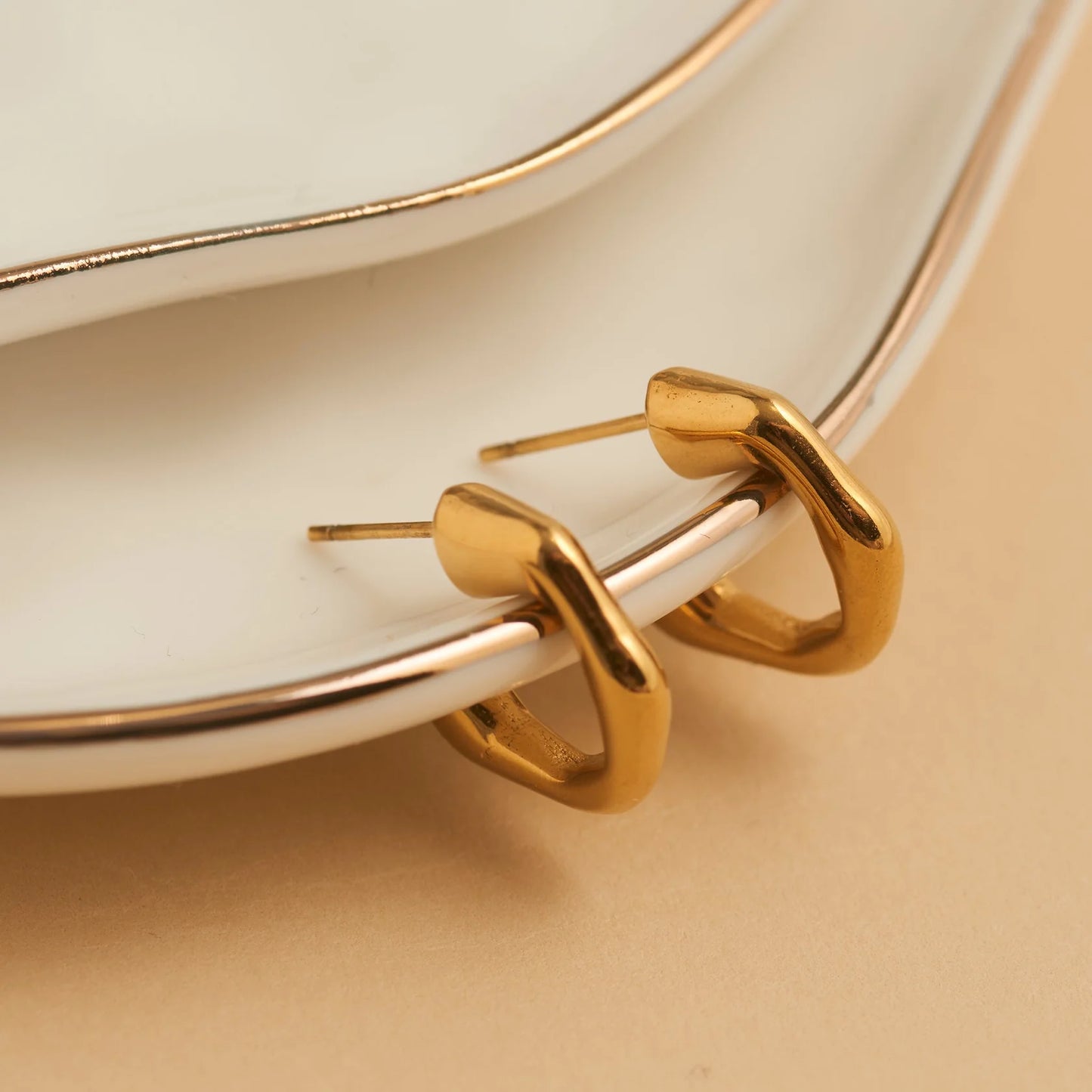 Gold Bamboo C-Hoop