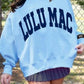 Lulu Mac Sweatshirt Baby Blue/Navy