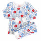 Sweet Like Candy Two Piece Pajama Set | Blue