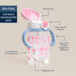 *NEW* Itzy Sips™ - Straw Cup With Snap-Close Lid: Ribbons & Roses