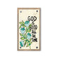 Blue Floral God is Good Driftwood Happy Block