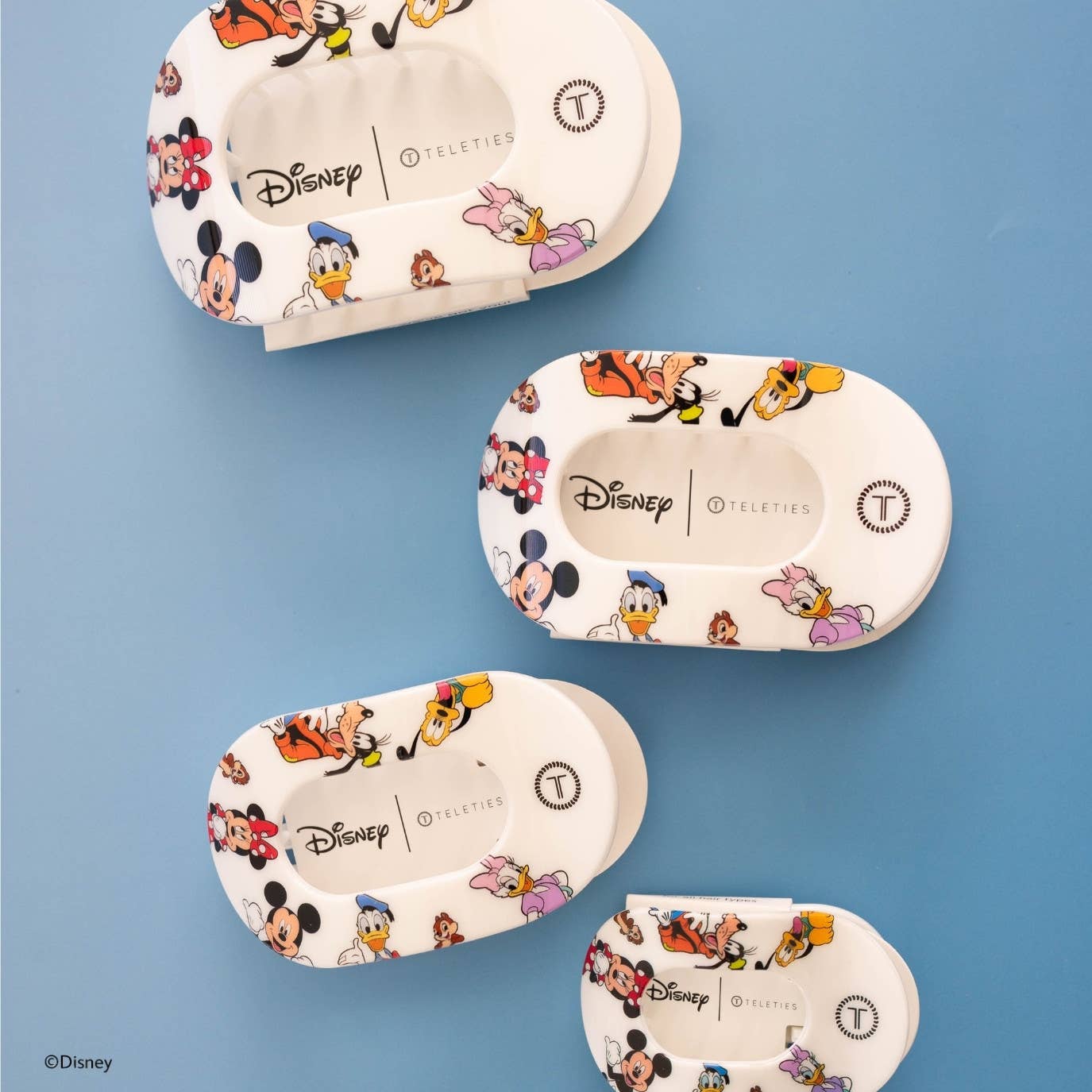 Flat Round Hair Clip | Mickey and Friends
