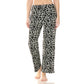 Black & Grey Leopard Print PJ Pants