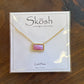 Pink Druzy Stone Necklace