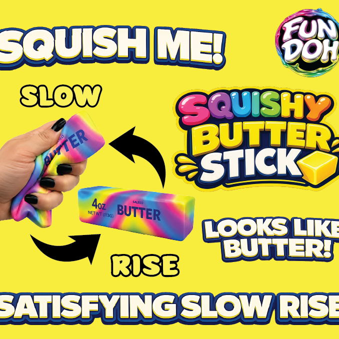 Fun Doh Rainbow Butter Slow Rise Squishy