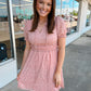 Floral Printed Chiffon Mini Dress