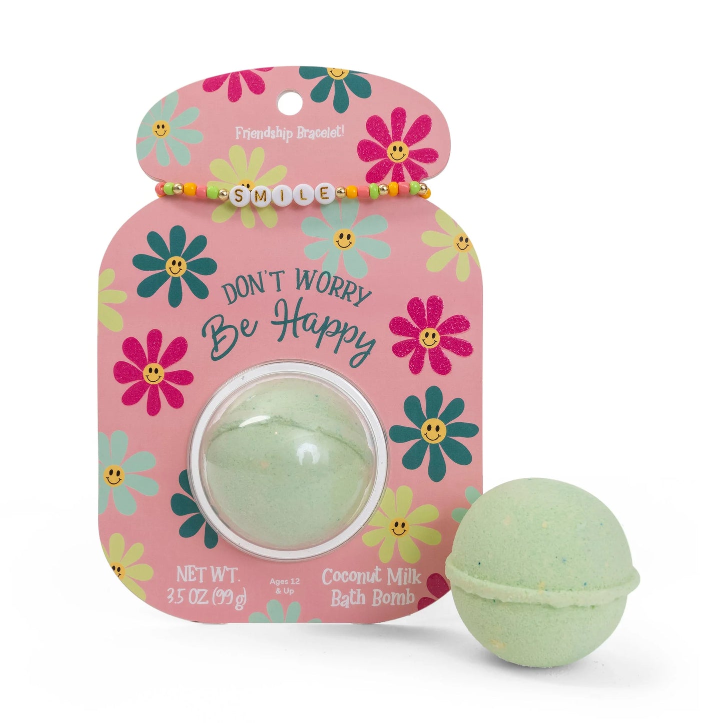 Clamshell Bathbomb + Friendship Bracelet