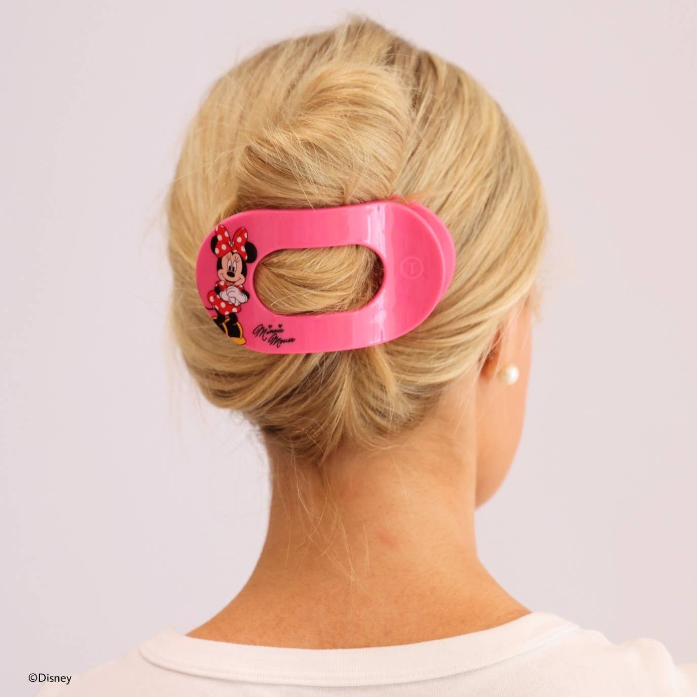Flat Round Hair Clip | Minnie Mouse