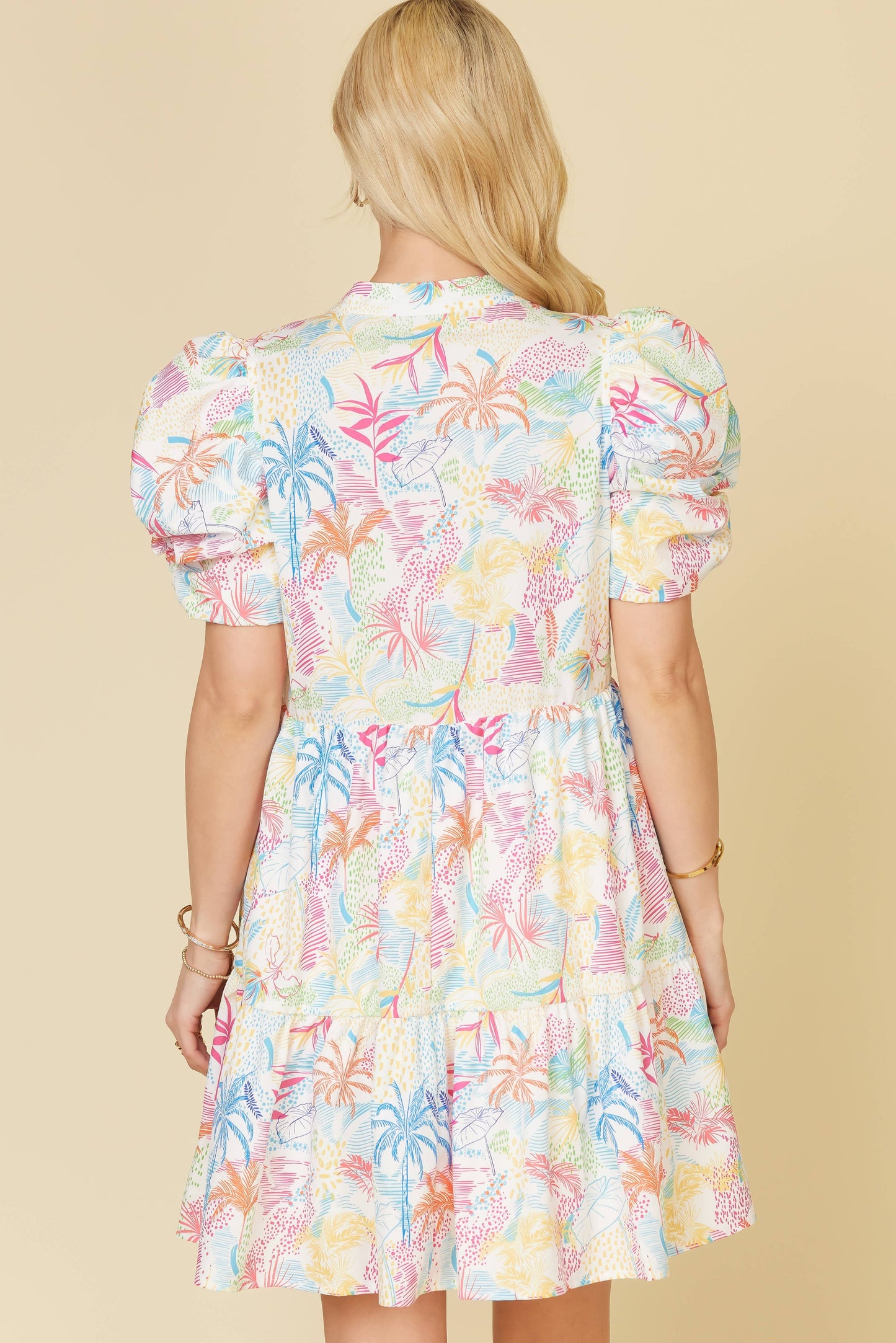 Tropical Patterned Dress