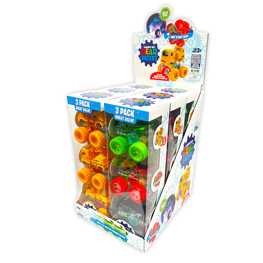 Toy Car Gear Racers Light Up Vehicle Assortment-3 Pack
