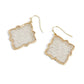 Jagged Gate Earrings: Mixed Metal