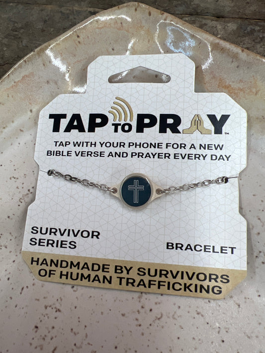 Tap to Pray - Survivor Series -  Slate + Cross