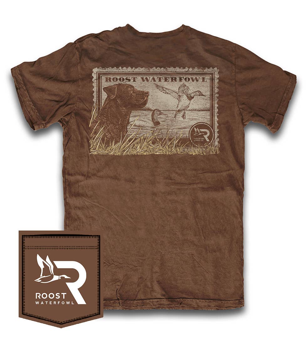 Roost Brown Lab Stamp Tee