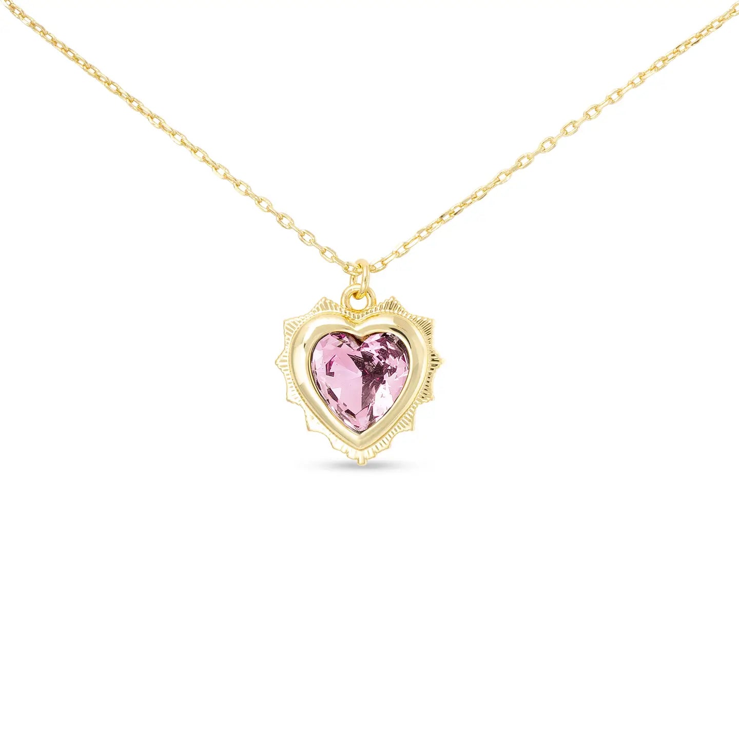 Birthstone Heart Necklaces