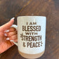 Blessed W/ Strength Pottery Mug