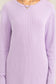 Lilac Ribbed Long Sleeve Midi Dress
