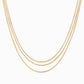 Triple Layer Box Chain Necklace