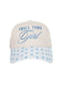 Small Town Girl Trucker Vintage Hat Grad Gift: Pink and Light Pink Stripe