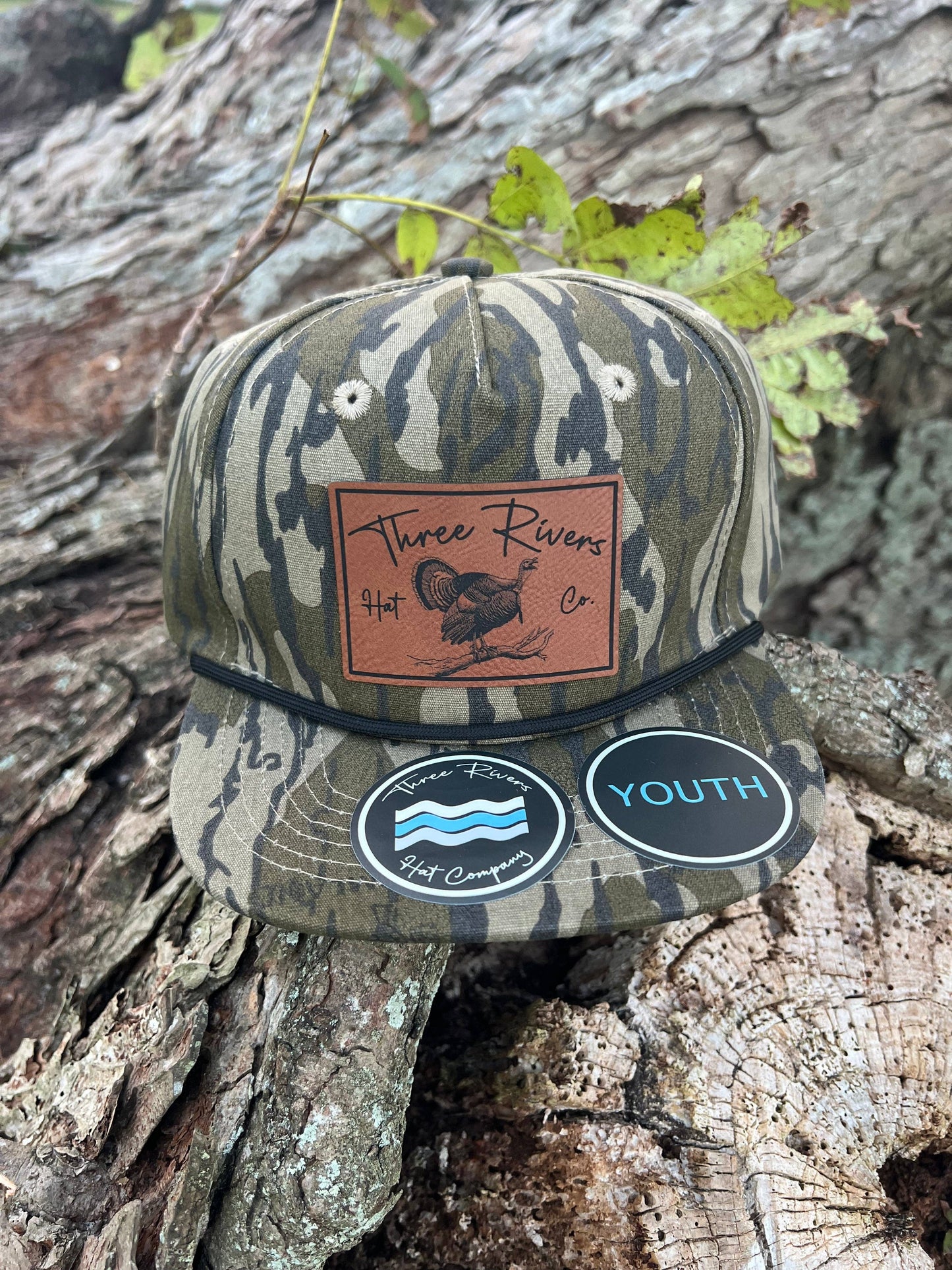 KIDS - Gobbler on the Roost - Camo Rope Hat - Mossy Oak Bottomland