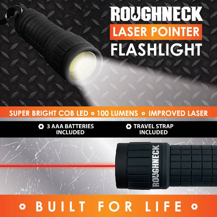 Roughneck LED Laser Pointer Flashlight - 6/Display: Wholesale Price